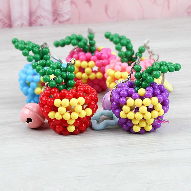 Beaded Apple Christmas Decor Craft 1