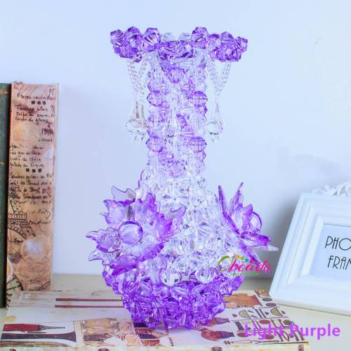 Crystal Beaded Flower Vase 1