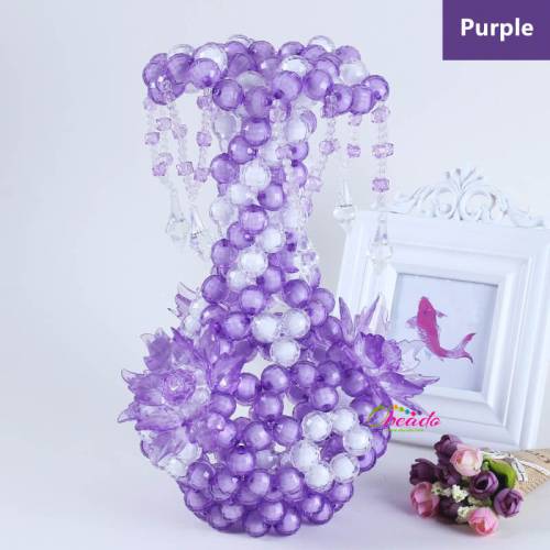 Handmade Crystal Beaded Vase 1