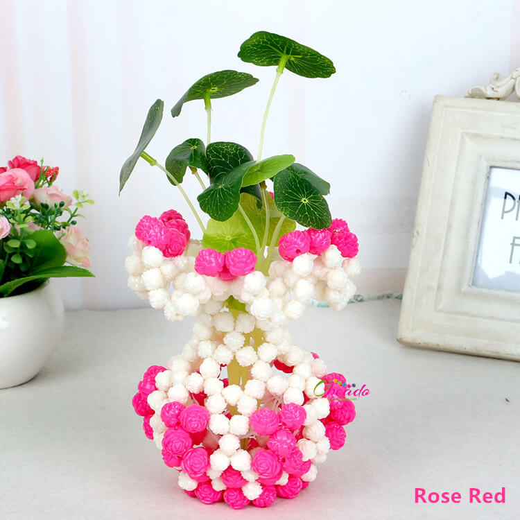 Handmade Decorative Beaded Vase - Image 2