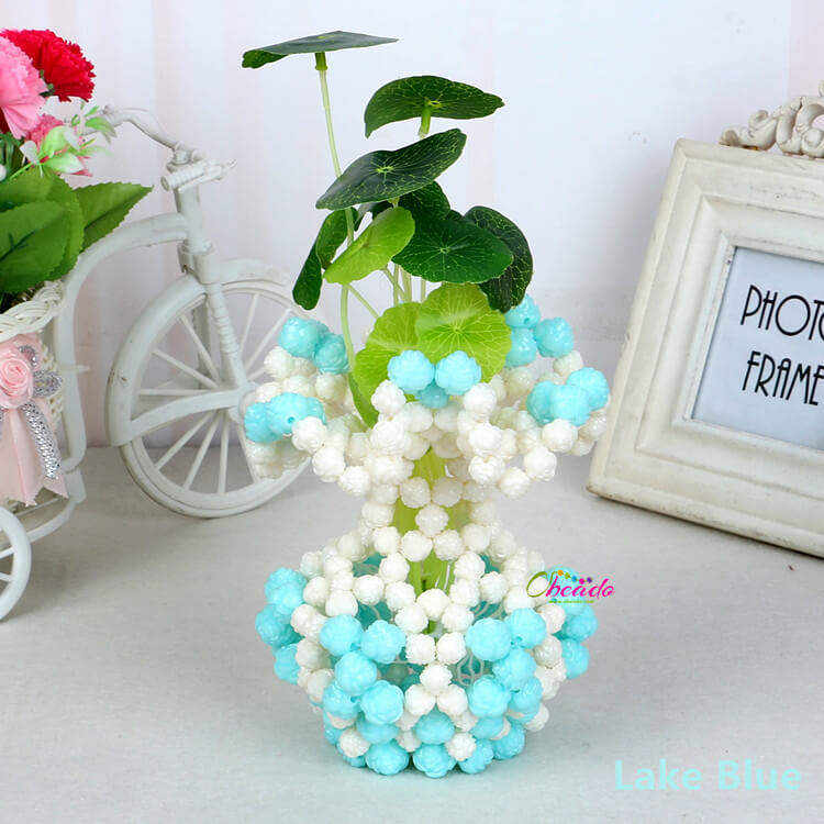 Handmade Decorative Beaded Vase - Image 4