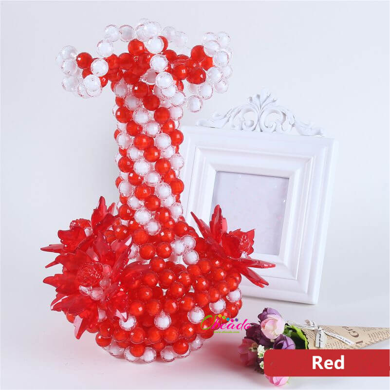 Handmade Vase with Beads for Home - Image 2