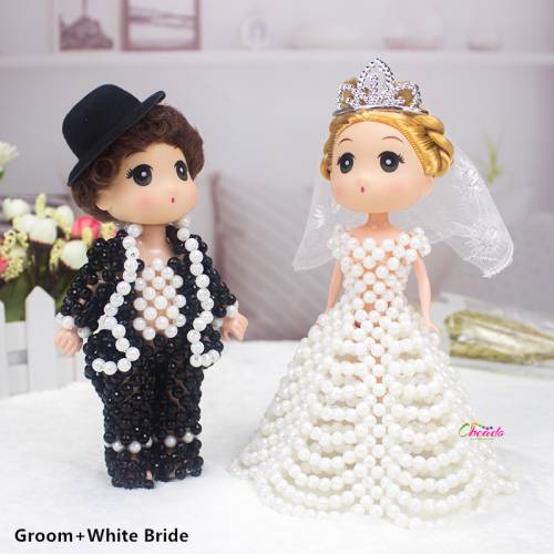 Wedding Doll Couples Beaded Figurine 1