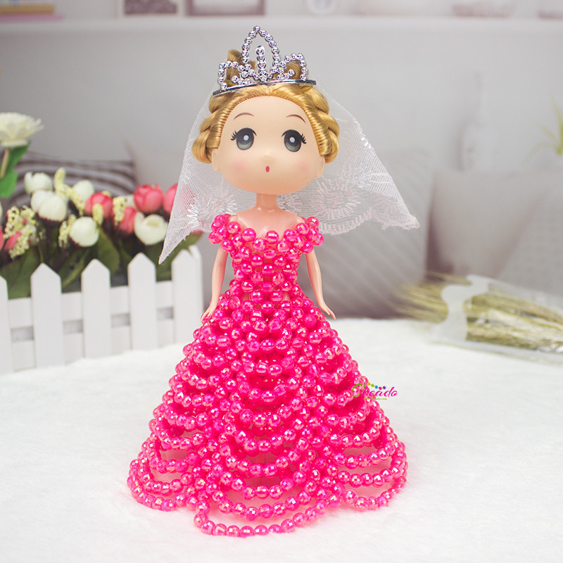 Beaded Bride and Groom Wedding Figurine - Image 10