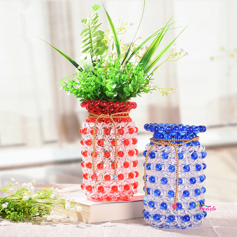 Bead Flower Vase Home Ornament 1