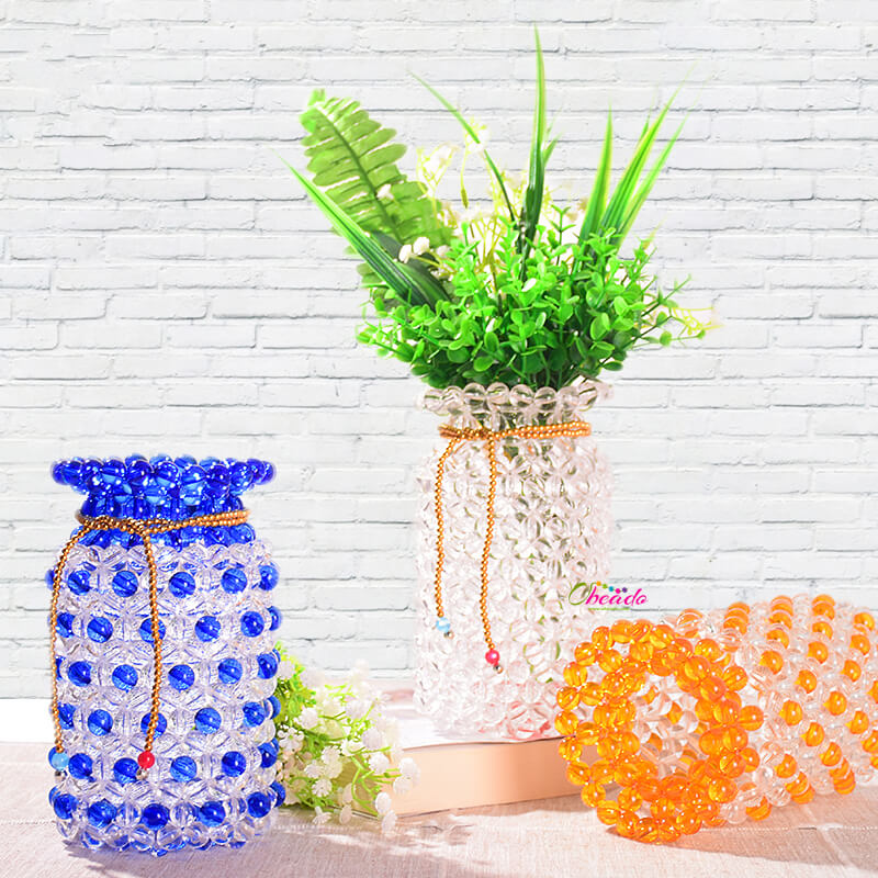 Bead Flower Vase Home Ornament - Image 2