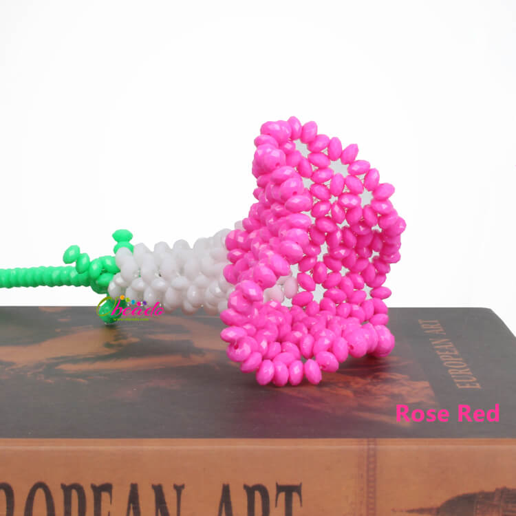 Morning Glory Flower Handmade Beaded Craft - Image 6
