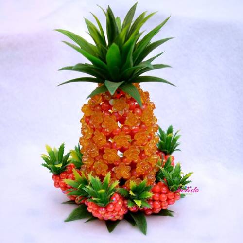 Pineapple Ornament Beaded Home Decor 1