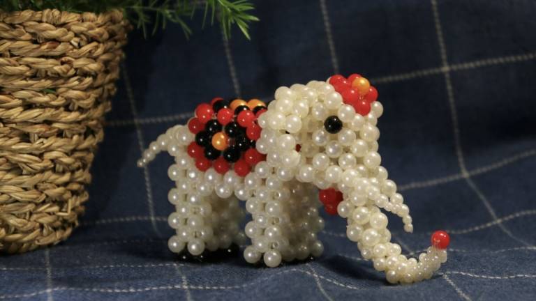 beaded elephant