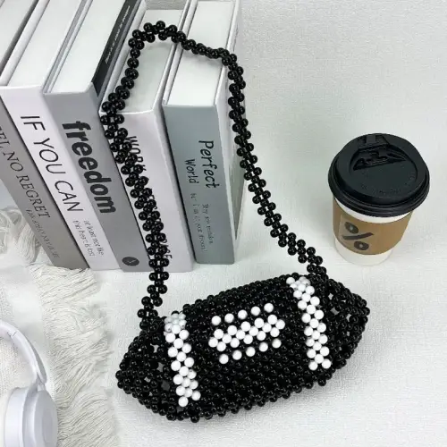 Acrylic Bead Pearl Bag 1 - Obeado