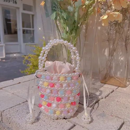 Colorful Bags Made Out of Beads 1 - Obeado