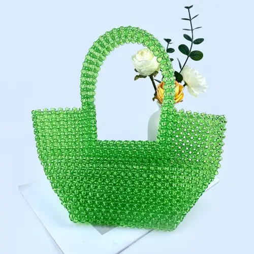 Handmade Crystal Bead Bag for Women 1 - Obeado