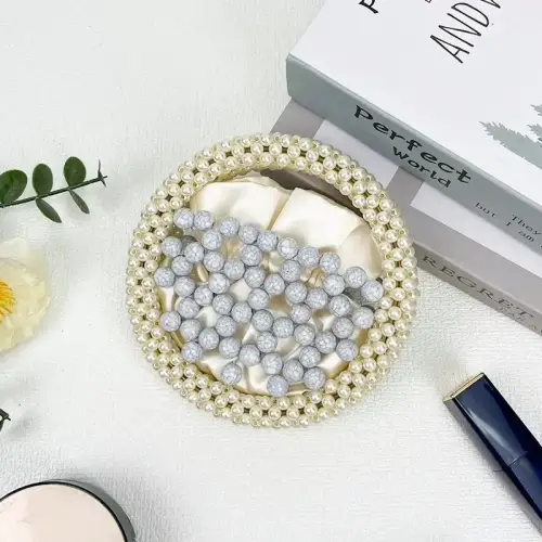 Round Acrylic Bead Purse 1 - Obeado