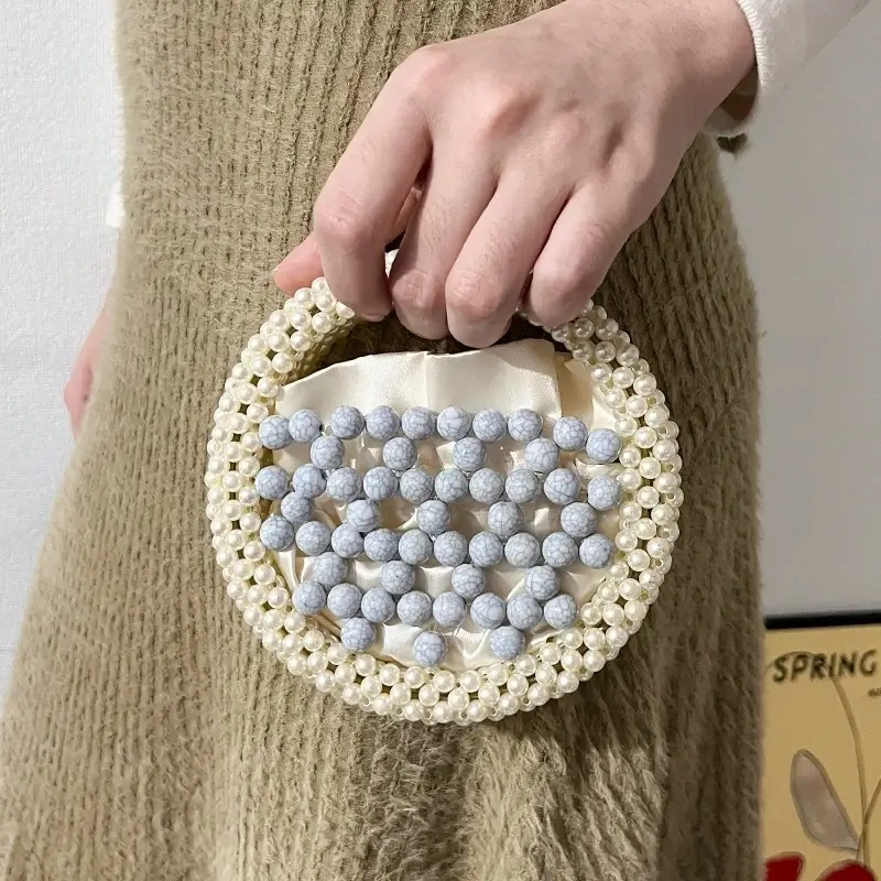 Round Acrylic Bead Purse Wholesale - Image 5