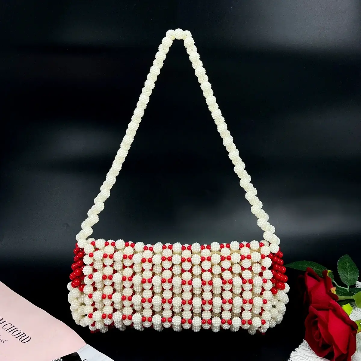 Custom Handmade Vintage Bead Bag - Image 2