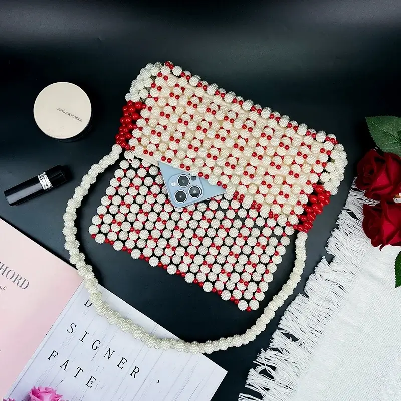 Custom Handmade Vintage Bead Bag - Image 4