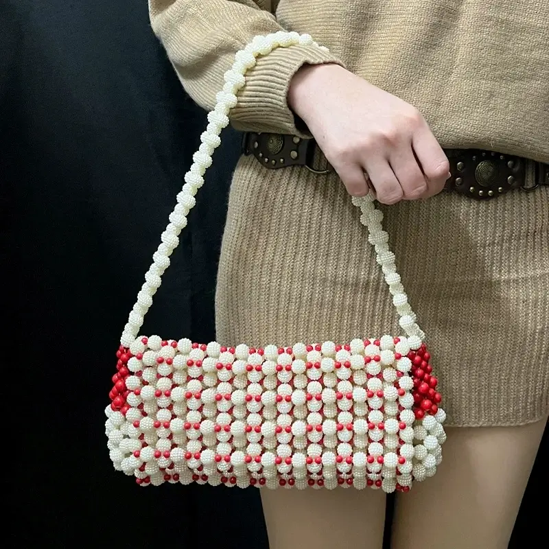 Custom Handmade Vintage Bead Bag - Image 5