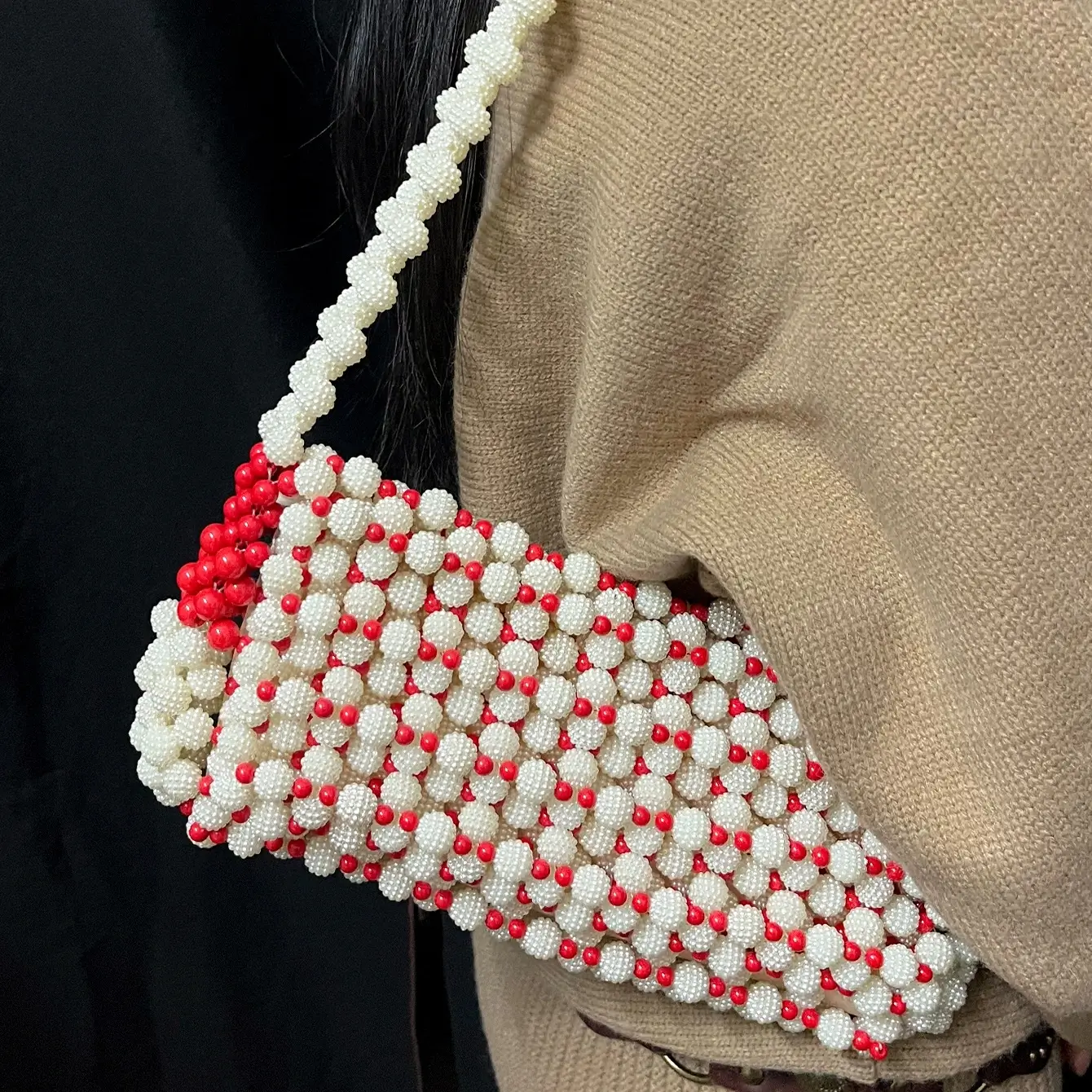 Custom Handmade Vintage Bead Bag - Image 6