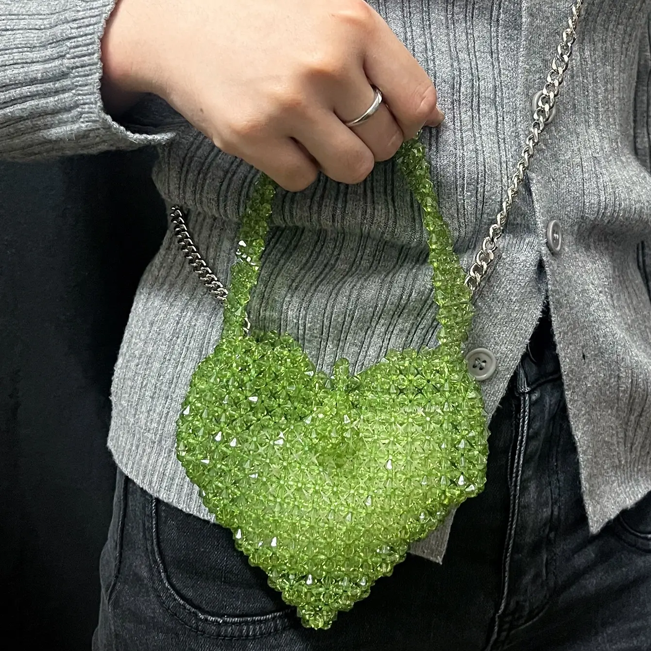 Crystal Beaded Purse for Ladies Use - Image 7