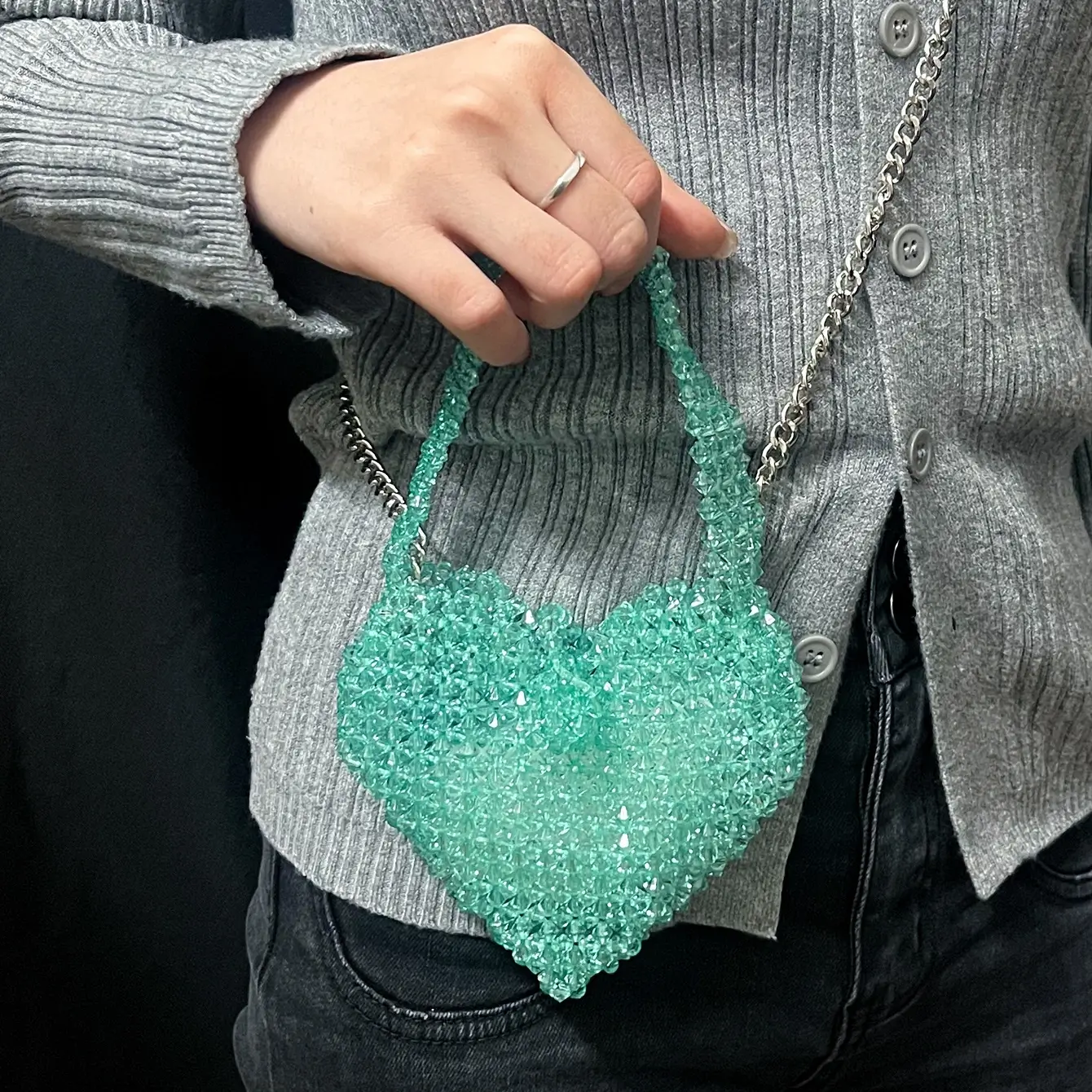 Crystal Beaded Purse for Ladies Use - Image 8