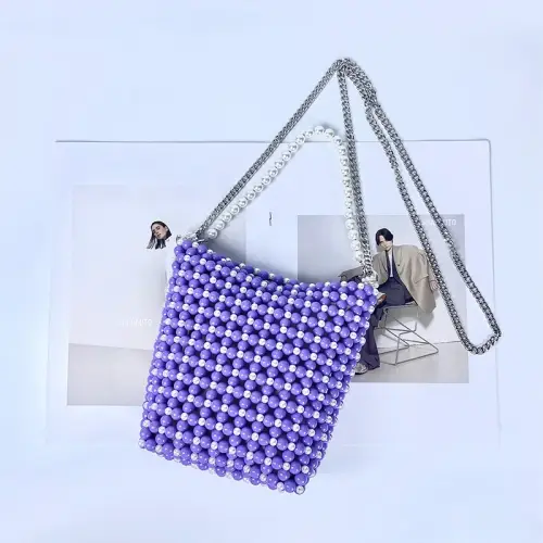 Handmade Pearl Crossbody Bag for Women 1 - Obeado