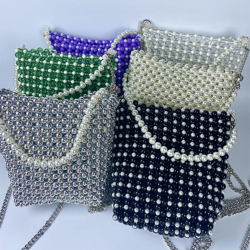 Handmade Pearl Crossbody Bag for Women - Image 16