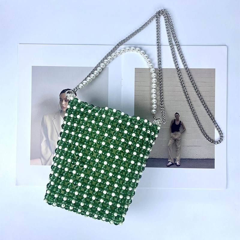 Handmade Pearl Crossbody Bag for Women - Image 4