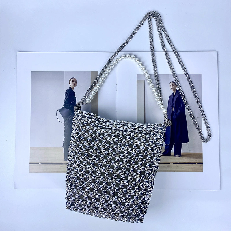 Handmade Pearl Crossbody Bag for Women - Image 8