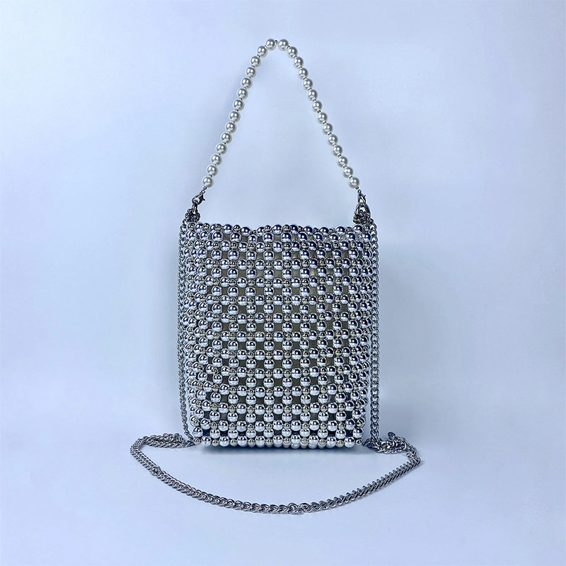 Handmade Pearl Crossbody Bag for Women - Image 9