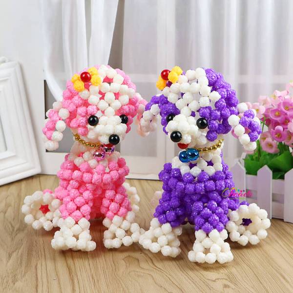 Beaded Poodle 1