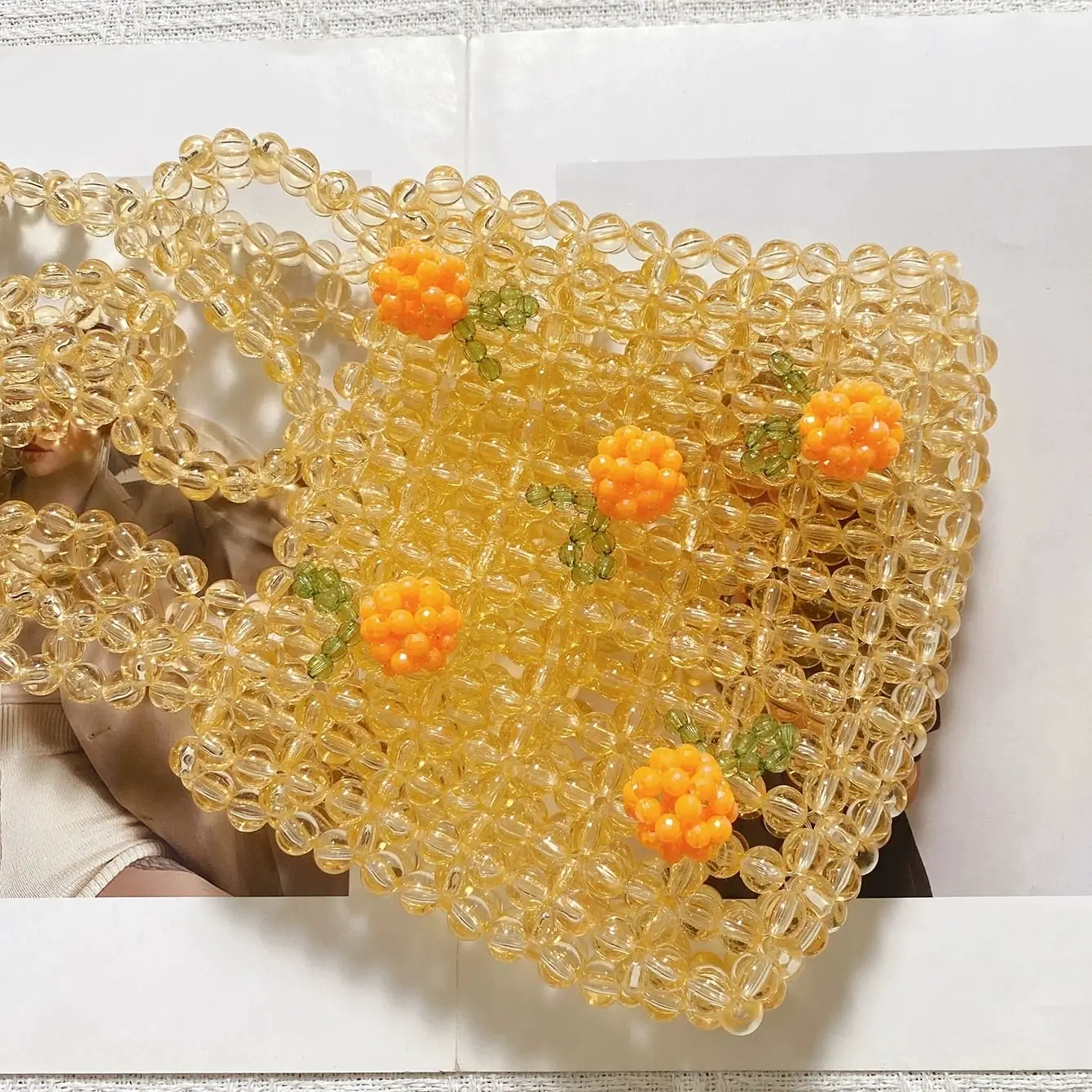 Readymade Beaded Pearl Bag for Women - Image 2