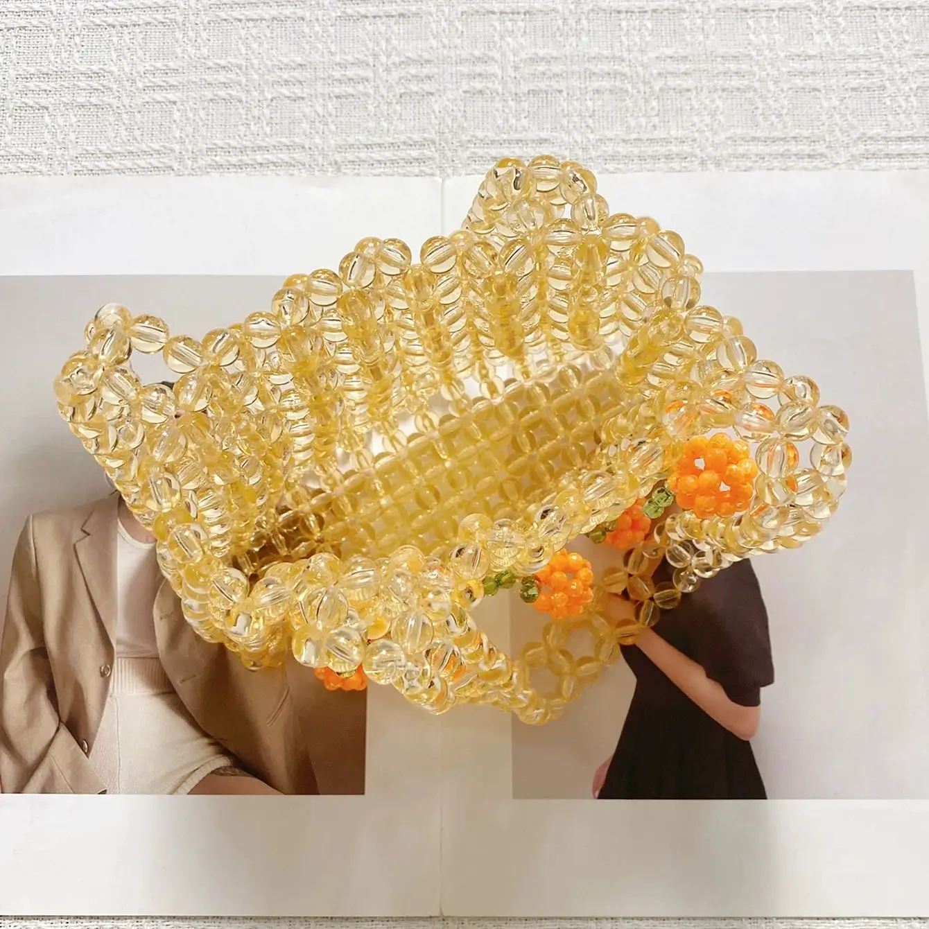 Readymade Beaded Pearl Bag for Women - Image 3
