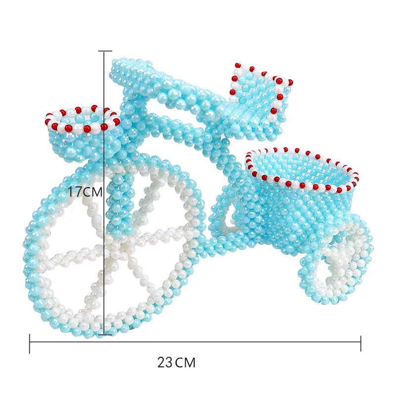 Bicycle Pen Holder Beaded Home Decor - Image 9