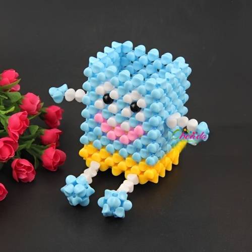 Cartoon Sponge Pen Holder Beaded Home Décor 1