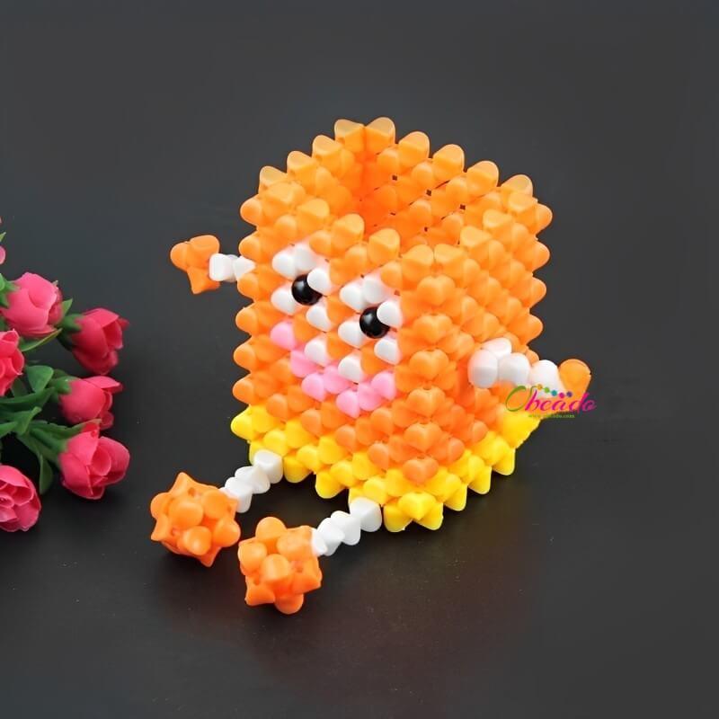 Cartoon Sponge Pen Holder Beaded Home Décor - Image 3
