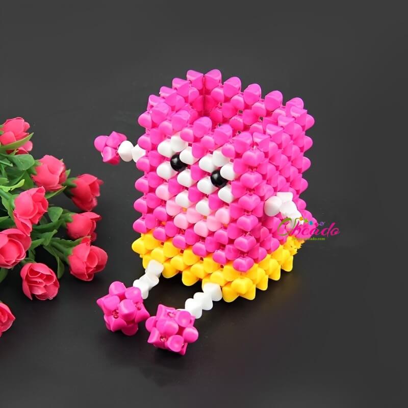 Cartoon Sponge Pen Holder Beaded Home Décor - Image 4