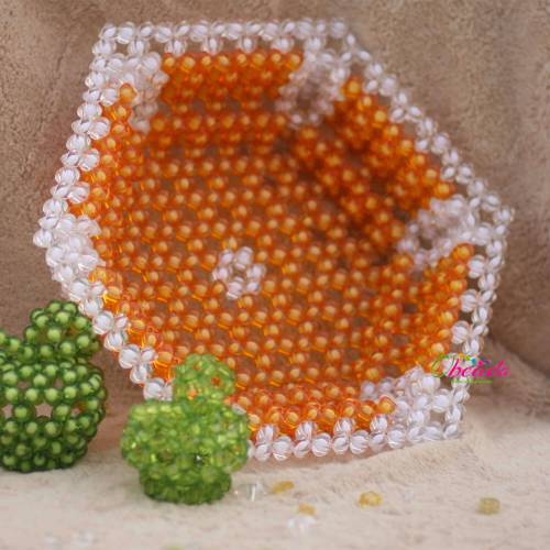 Hexagon Candy Tray Beaded Home Decor 1