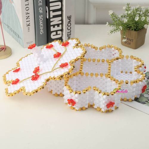 Octagon Candy Tray Beaded Home Decor 1