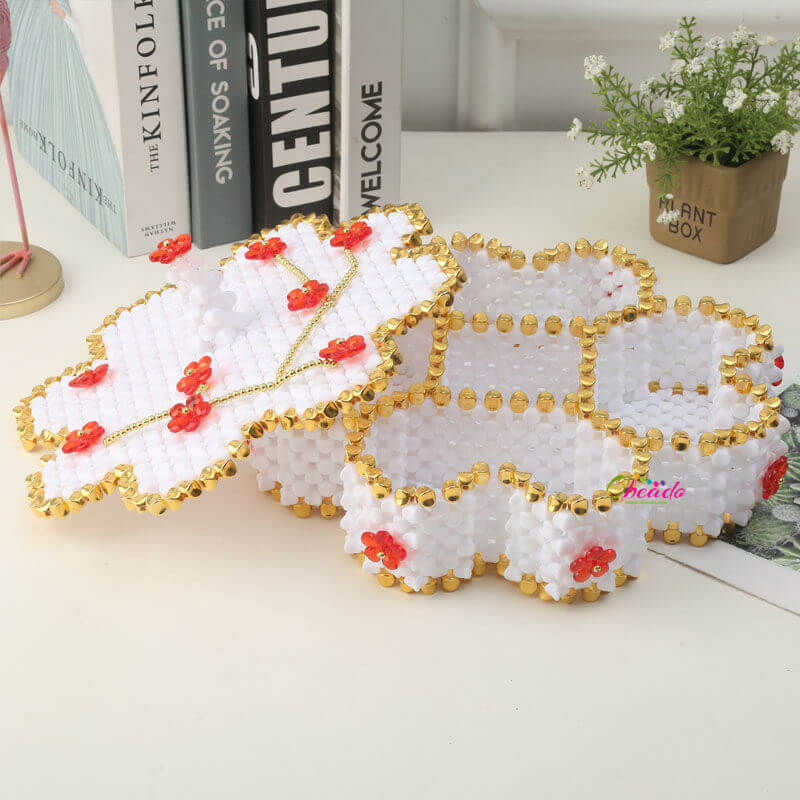 Octagon Candy Tray Beaded Home Decor 1