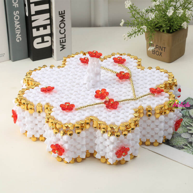 Octagon Candy Tray Beaded Home Decor - Image 2