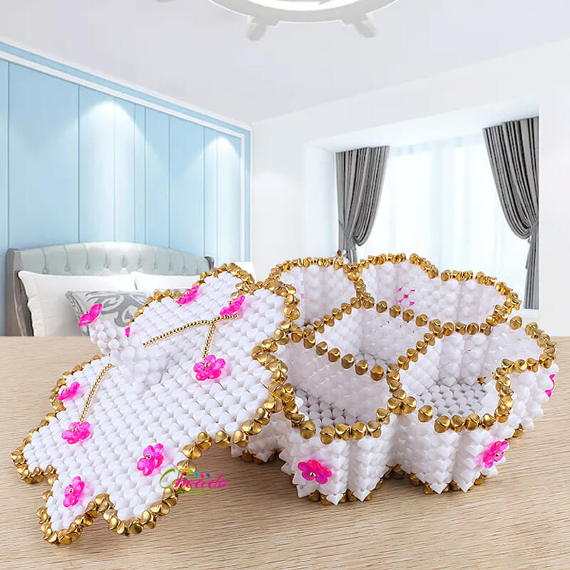 Octagon Candy Tray Beaded Home Decor - Image 3