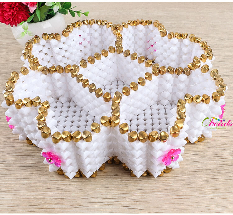Octagon Candy Tray Beaded Home Decor - Image 5