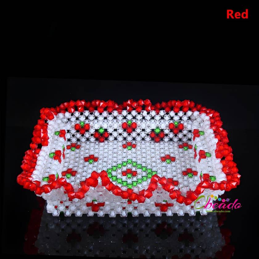 Rectangular Candy Tray Beaded Home Decor 1