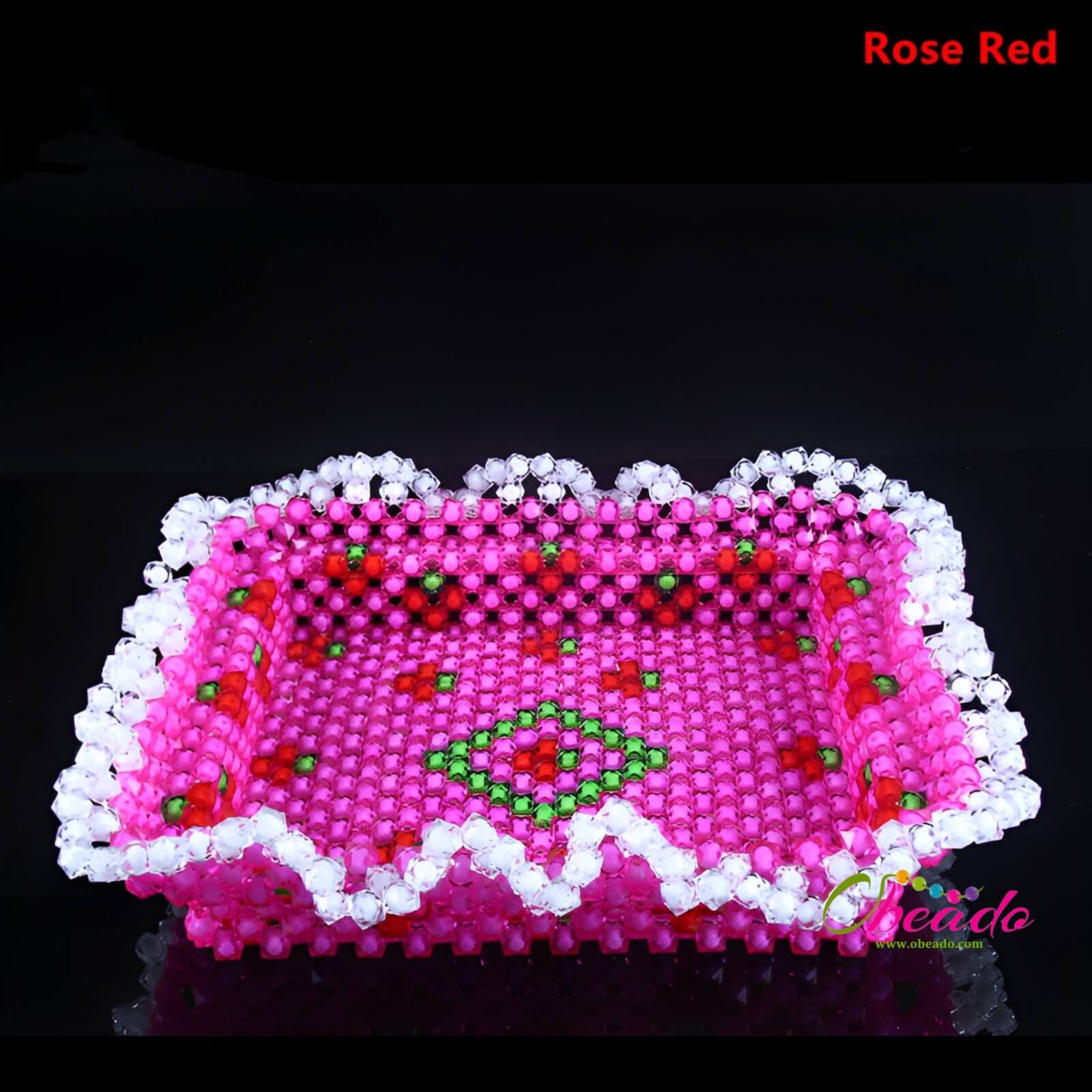 Rectangular Candy Tray Beaded Home Decor - Image 2
