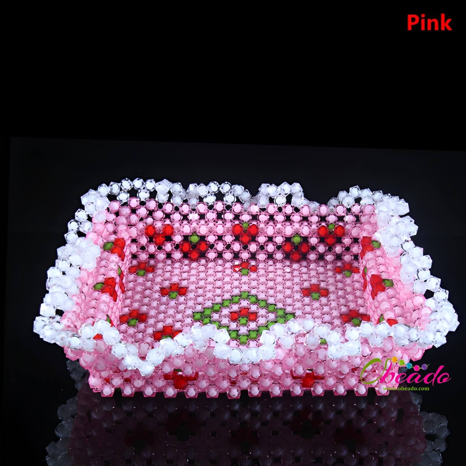 Rectangular Candy Tray Beaded Home Decor - Image 3