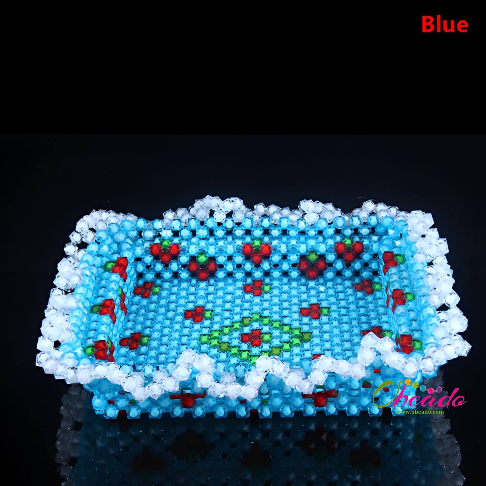 Rectangular Candy Tray Beaded Home Decor - Image 5