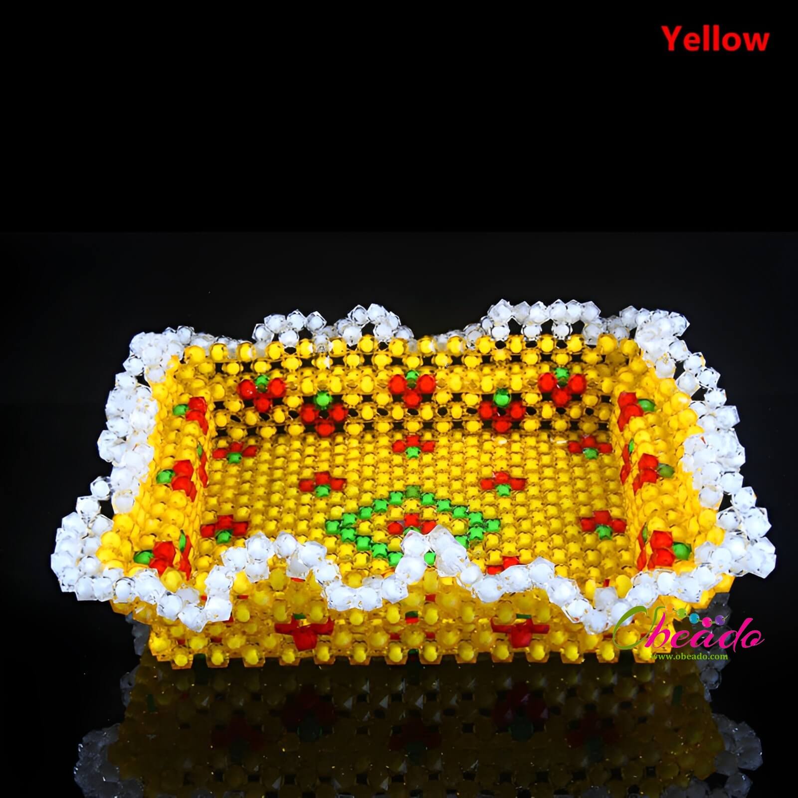 Rectangular Candy Tray Beaded Home Decor - Image 6