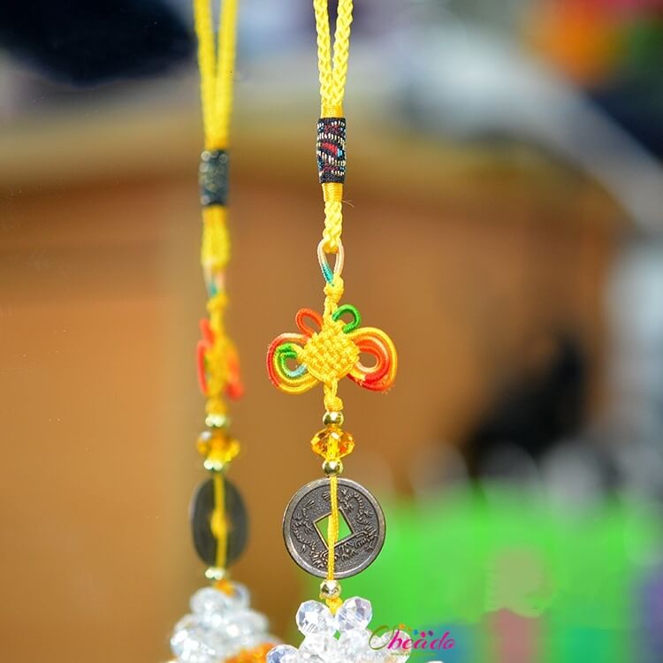 Flower Car Pendant Handmade Beaded Craft - Image 3