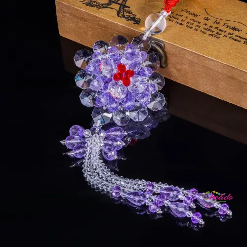 Flower Style Pendant Handmade Beaded Craft 1