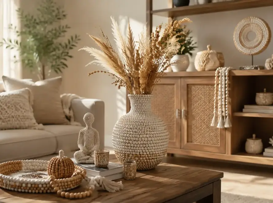 Home Decor with Beads A Room-by-Room Guide for Stylish Interiors - Cover